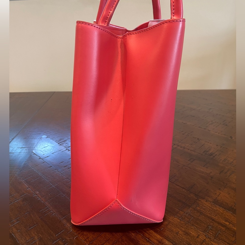 Versatile Agnes B Large Cowhide Split Leather Tot… - image 4